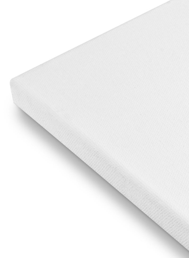 فينيكس كانفاس أبيض مشدود مربع مقاس 15*15 سم قطن طبيعي 350جم - Image 2