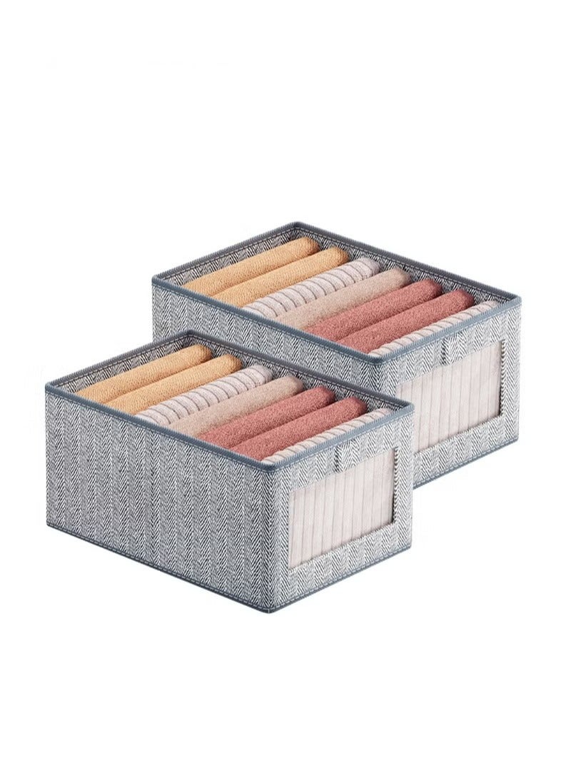 ميكسد 2 قطعة قابلة للطي التشطيب ، قدرة كبيرة التشطيب ، مع نافذة شفافة - Image 1