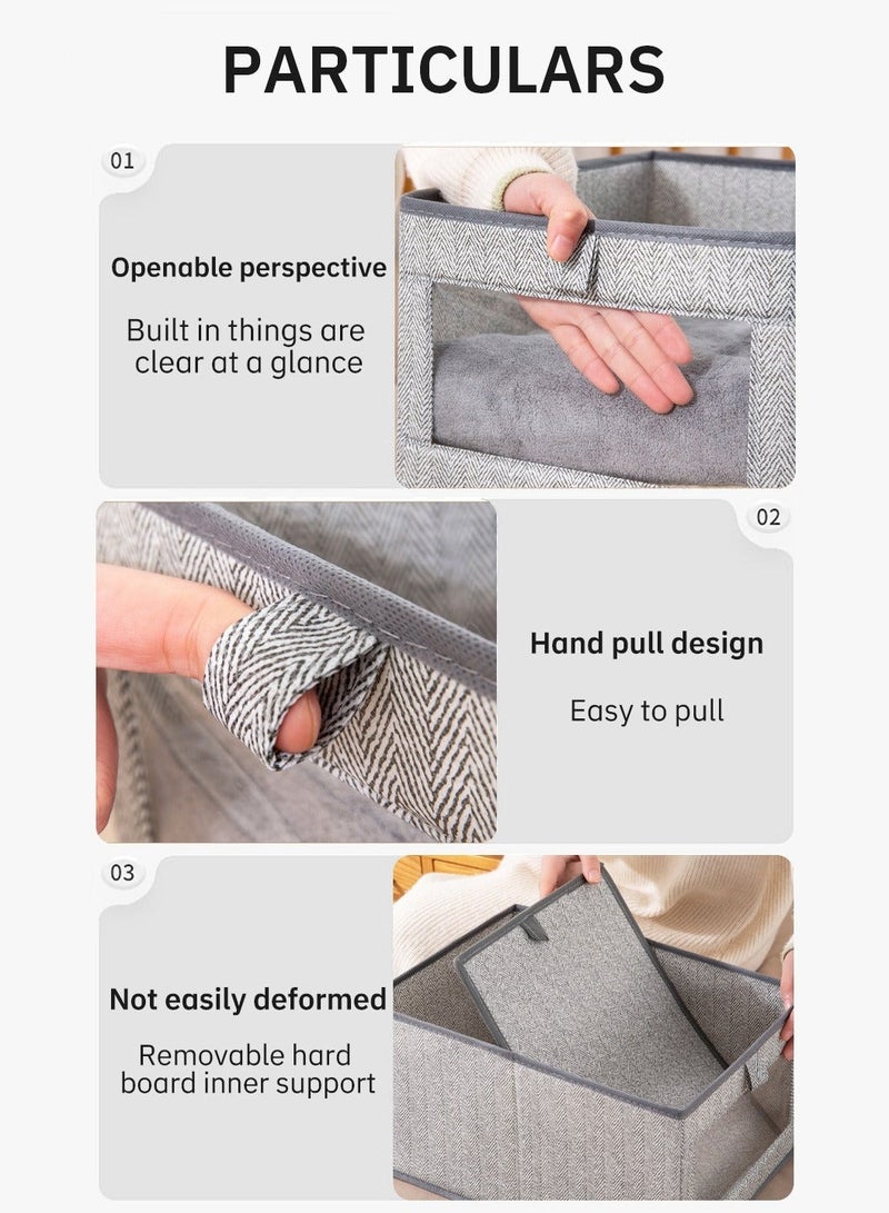 ميكسد 2 قطعة قابلة للطي التشطيب ، قدرة كبيرة التشطيب ، مع نافذة شفافة - Image 5