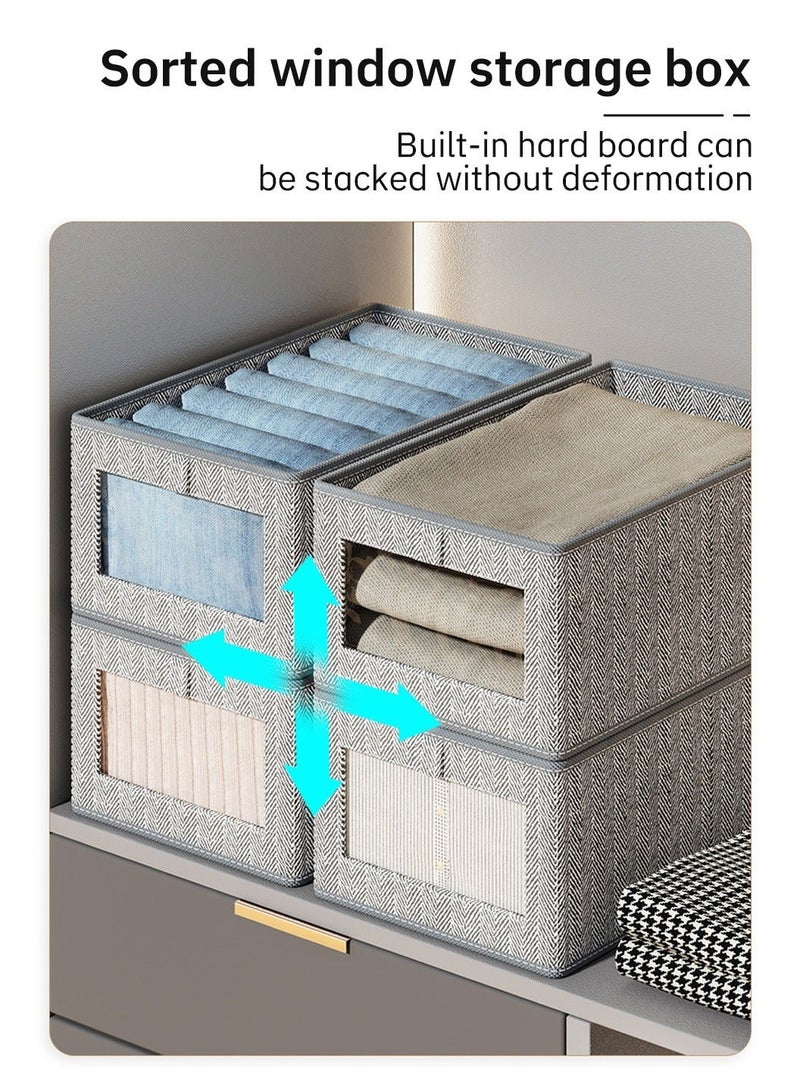 ميكسد 2 قطعة قابلة للطي التشطيب ، قدرة كبيرة التشطيب ، مع نافذة شفافة - Image 4