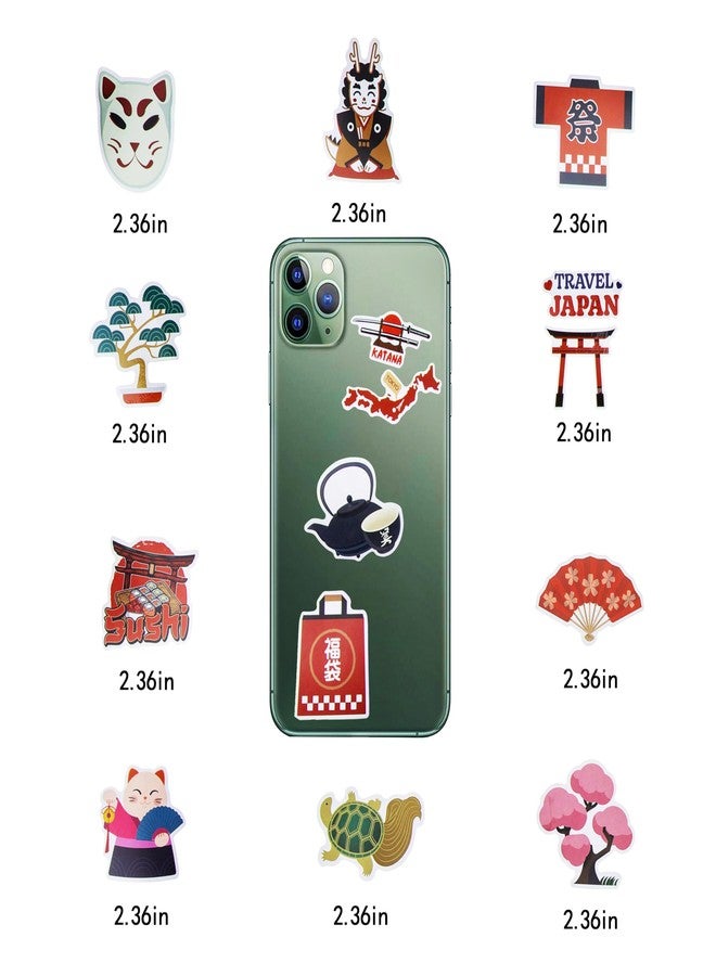Cleverplay 100 Pack Japan Japanese Stickers, Japan Japanese Party Favors, Birthday Decorations - Image 4
