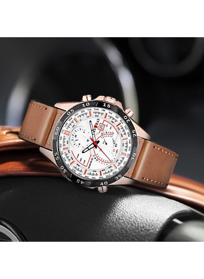 CASSRAY New high-end fully automatic multi-functional watch for handsome men - men's business student night-lit waterproof watch - Image 1