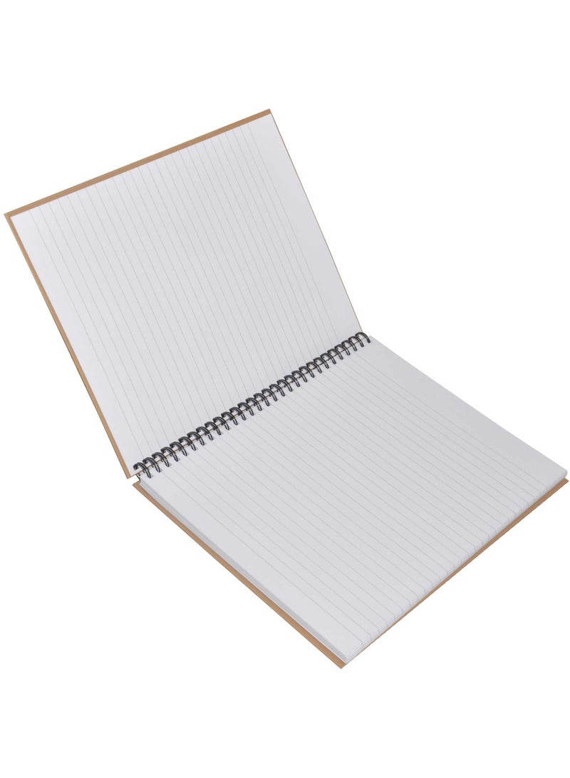 FIS LIGHT Pack of 5  Spiral Hard Cover Note Book 100 Sheets Size 10X8 Inches (25.4 X 20.32 Cm)  -LINBS1081001302 - Image 2