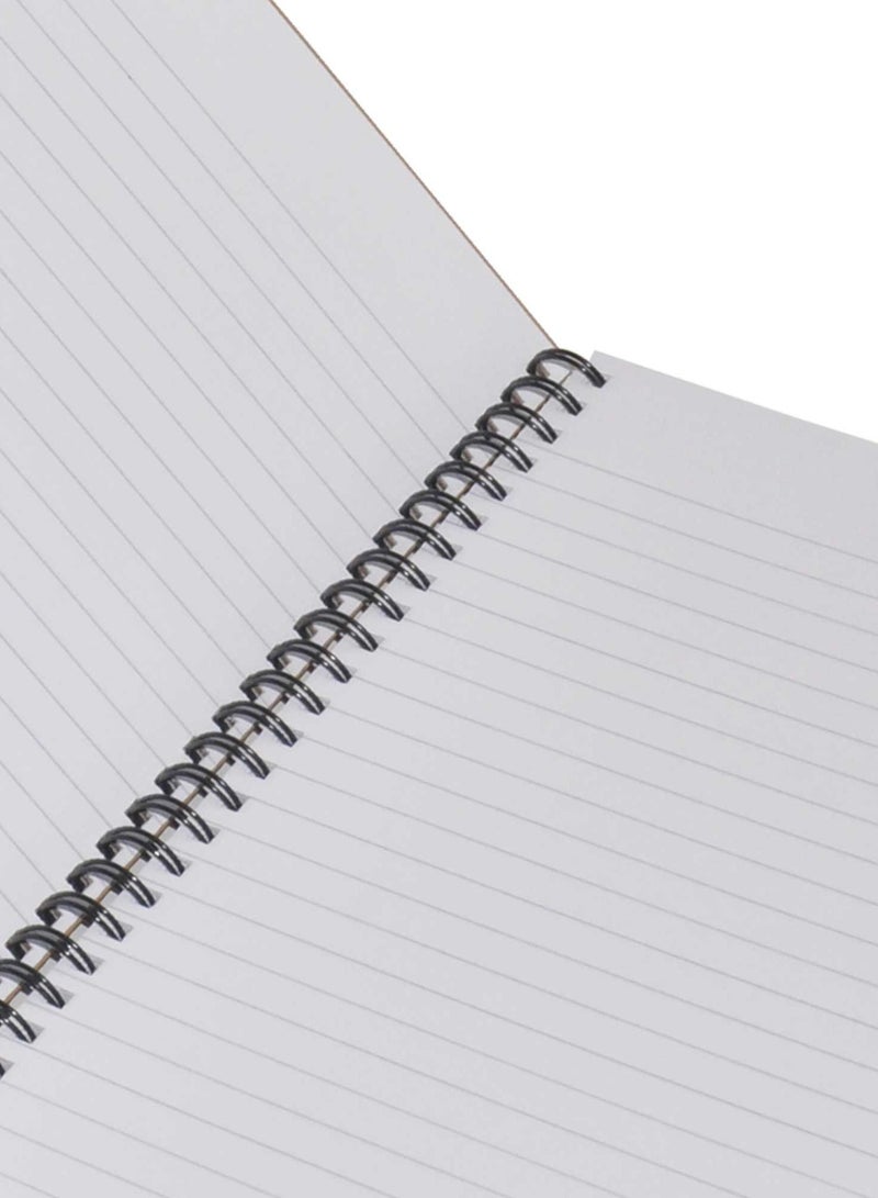 FIS LIGHT Pack of 5  Spiral Hard Cover Note Book 100 Sheets Size 10X8 Inches (25.4 X 20.32 Cm)  -LINBS1081001302 - Image 3