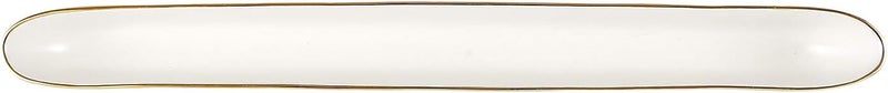 Santa Barbara Design Studio Creative Brands SB Design Studio Table Sugar Ceramic Olive Boat Server WhiteGold 1625 W x 175 H x 15 D - Image 1