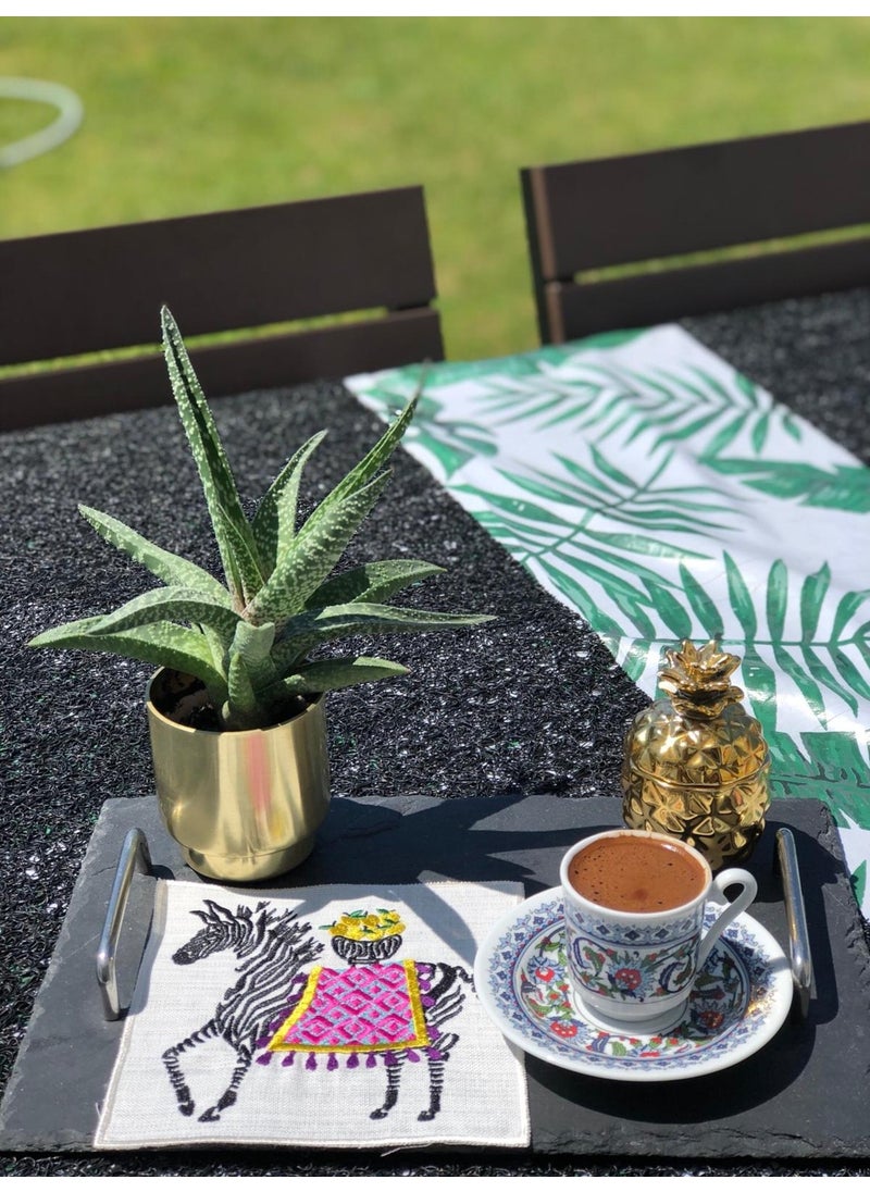 Ge Living 4-Piece Safari Series Linen Cocktail Napkins  - Image 3