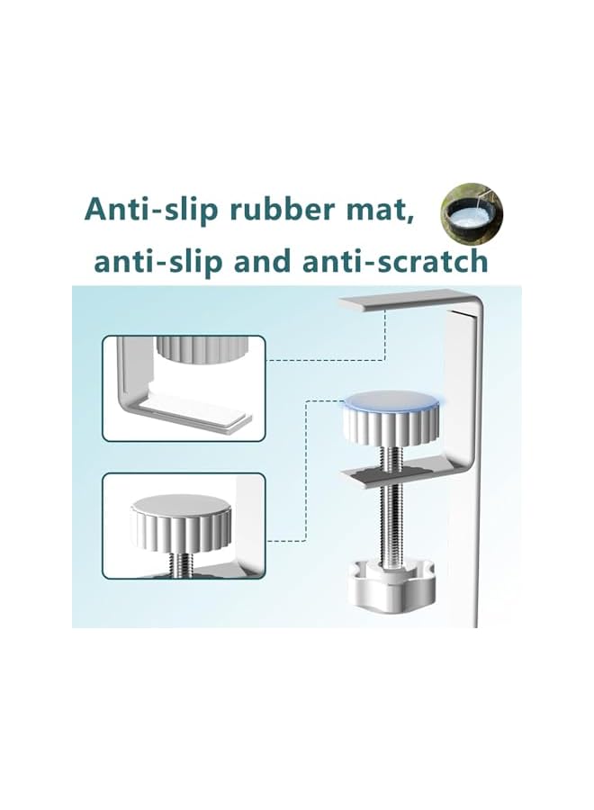 promass Under Desk Power Board Storage Tray - Cable Storage Rack, Carbon Steel, No Drill, Stable and Non-Slip, Suitable For Office, Home, School (White) - Image 2