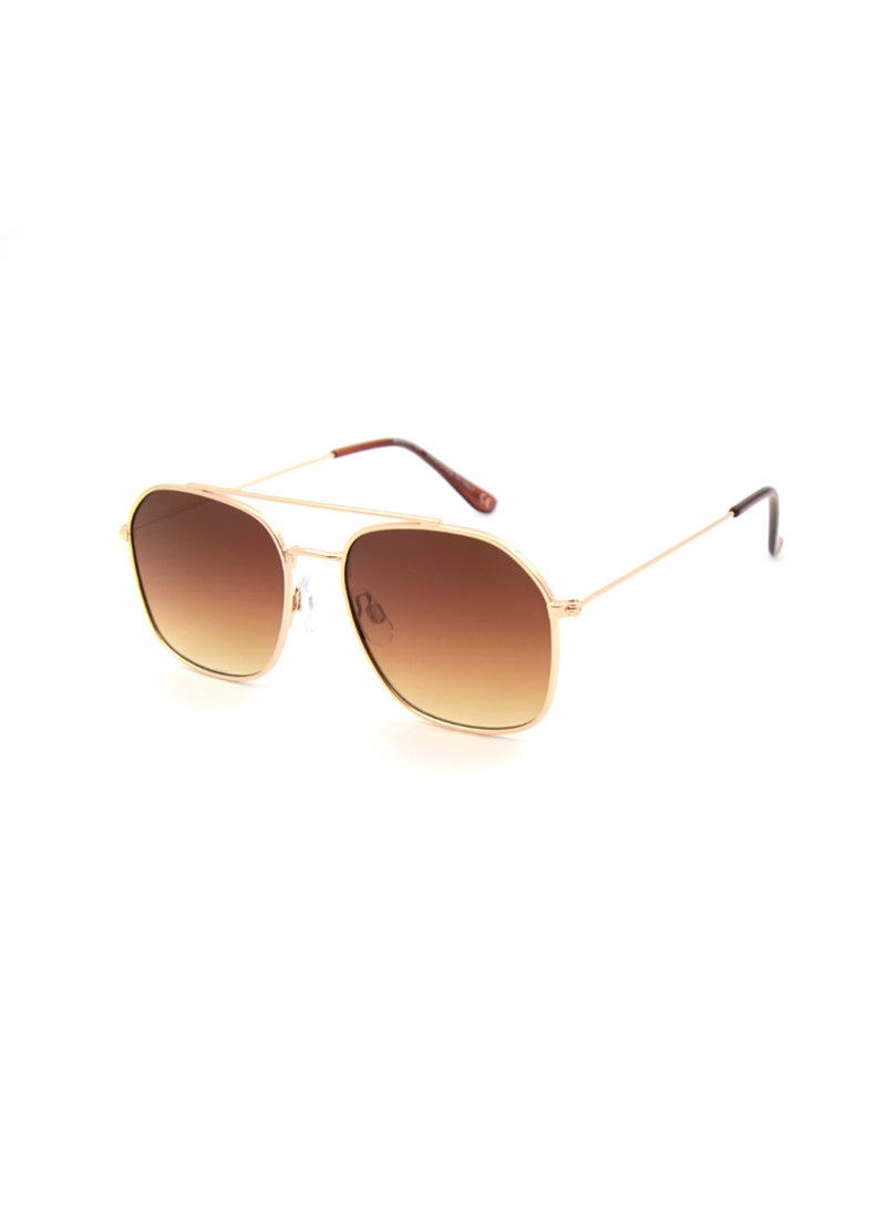 MADEYES Women's UV Protection Sunglasses EE24M128-3 - Gold/Brown  - Image 1
