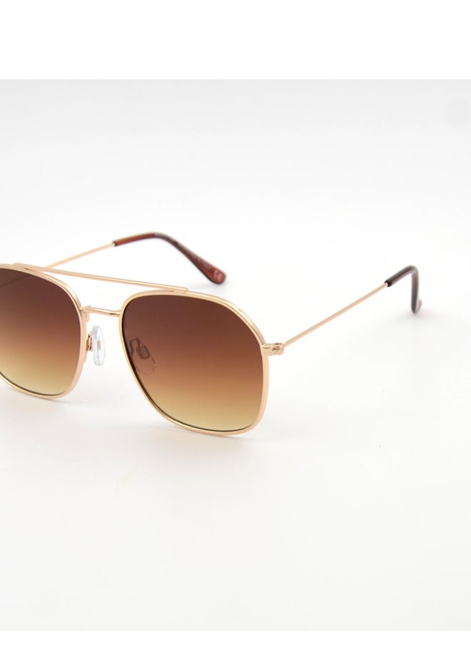 MADEYES Women's UV Protection Sunglasses EE24M128-3 - Gold/Brown  - Image 2
