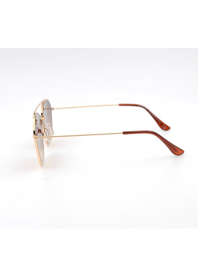 MADEYES Women's UV Protection Sunglasses EE24M128-3 - Gold/Brown  - Image 3