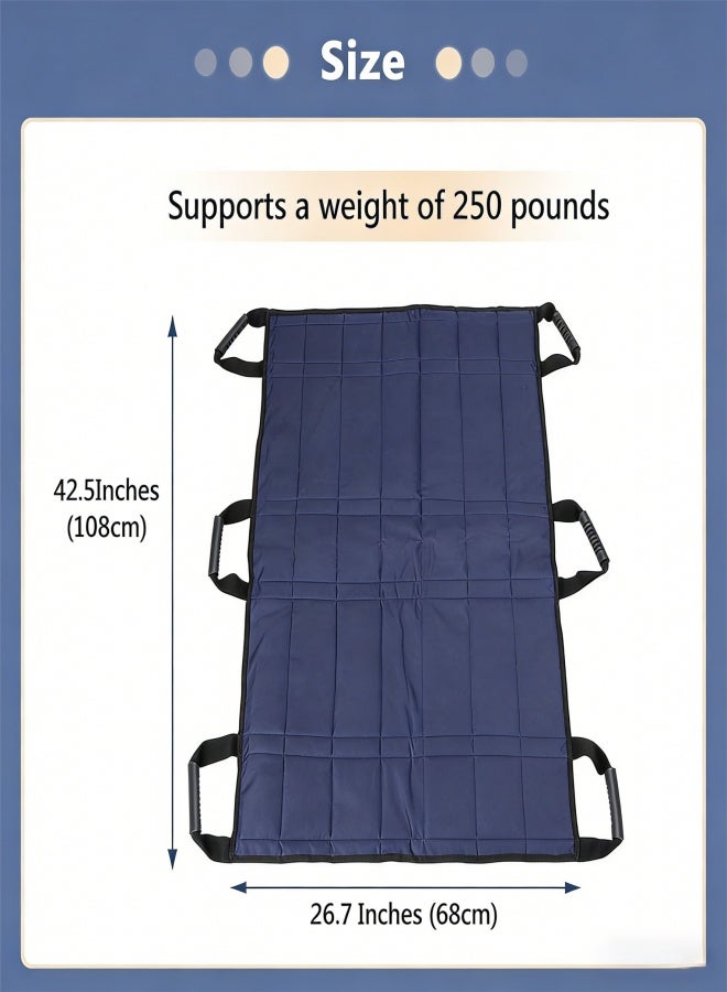 وسادة سرير لتحديد المواقع مع مقابض، وأوراق سحب لنقل سرير المستشفى، وأوراق منزلقة للمرضى طريحي الفراش، ووسادة تقلب للمرضى، وبطانية نقل طبية، وشرائح سرير لكبار السن للوقاية من تقرحات الفراش - Image 1