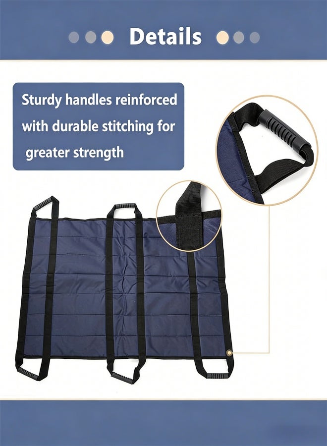 وسادة سرير لتحديد المواقع مع مقابض، وأوراق سحب لنقل سرير المستشفى، وأوراق منزلقة للمرضى طريحي الفراش، ووسادة تقلب للمرضى، وبطانية نقل طبية، وشرائح سرير لكبار السن للوقاية من تقرحات الفراش - Image 2