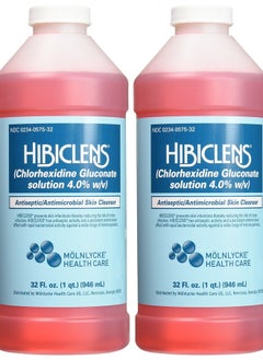hibiclens Antimicrobial Skin Liquid Soap, 32 Fluid Ounce (Pack of 2)  - Image 1