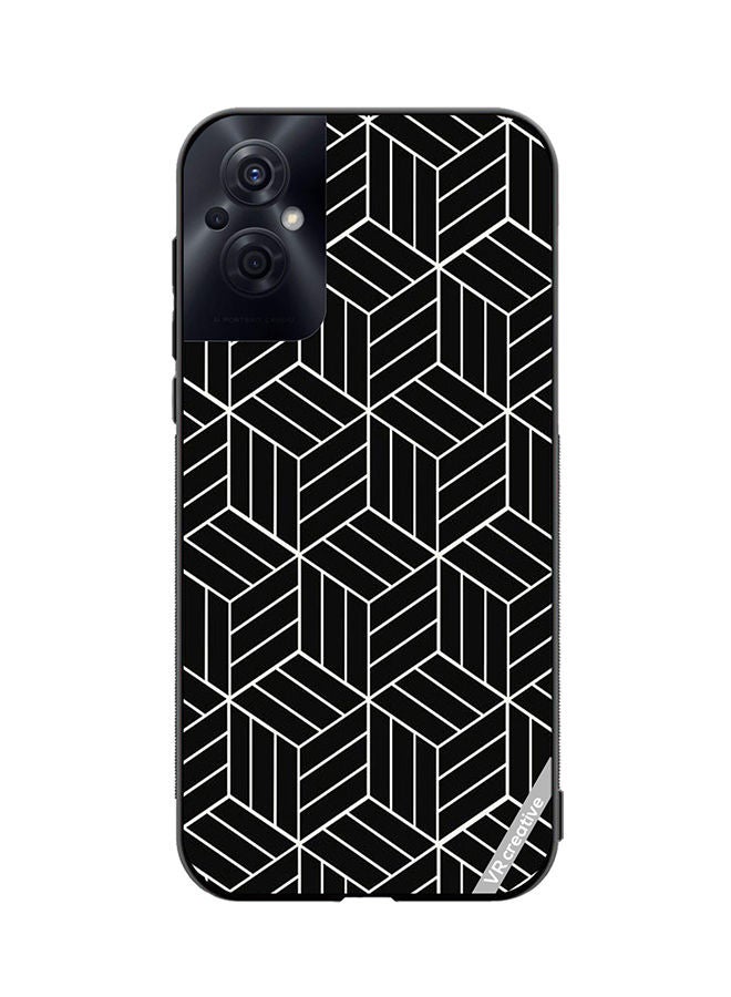 VR CREATIVE Protective Case Cover For Oppo Reno8 Z Strips Design Multicolour - Image 1