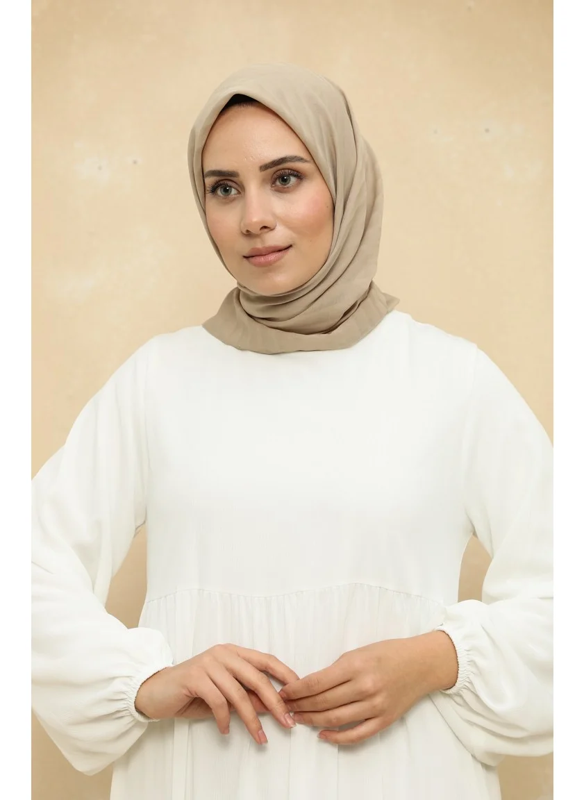 Sefa Merve Chiffon Scarf 2015-16 Dark Beige