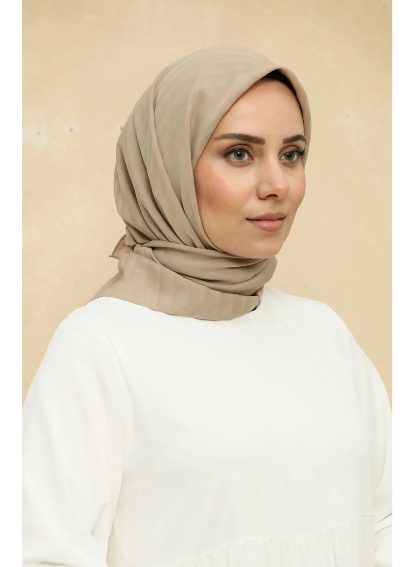 Sefa Merve Chiffon Scarf 2015-16 Dark Beige