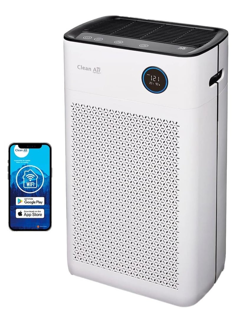 AROAQ - Clean Air Optima CA-509Pro Smart Intelligent HEPA UV-C Ioniser Air Purifier Very Quiet Fan <10dB(A) 400 m³ Particle Free Air per Hour - Image 1
