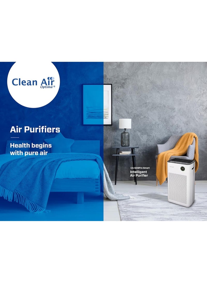 AROAQ - Clean Air Optima CA-509Pro Smart Intelligent HEPA UV-C Ioniser Air Purifier Very Quiet Fan <10dB(A) 400 m³ Particle Free Air per Hour - Image 1