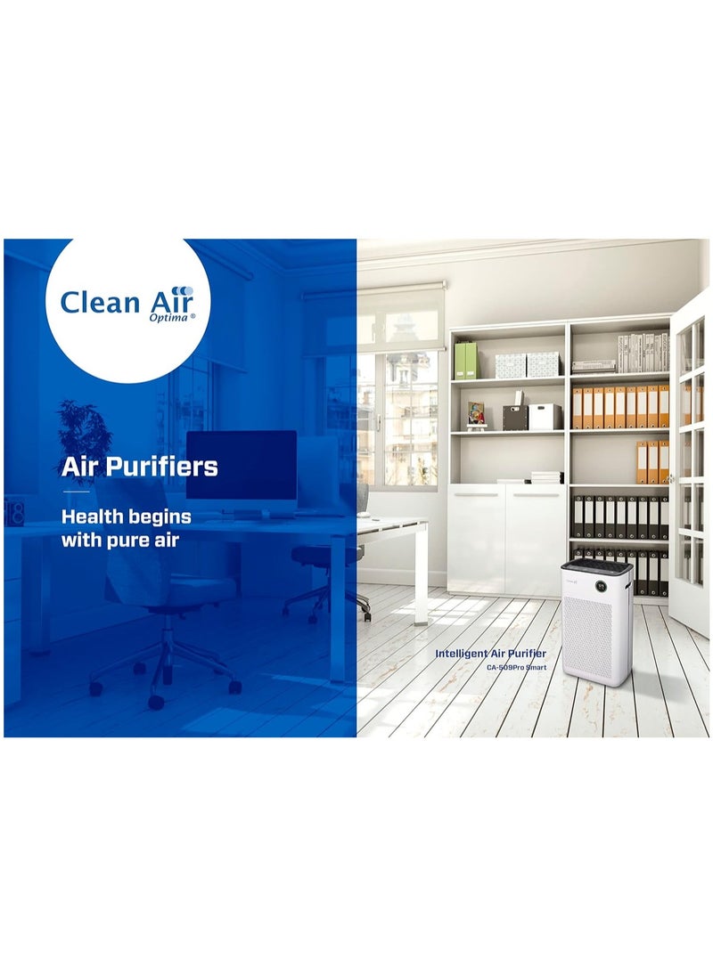 AROAQ - Clean Air Optima CA-509Pro Smart Intelligent HEPA UV-C Ioniser Air Purifier Very Quiet Fan <10dB(A) 400 m³ Particle Free Air per Hour - Image 1