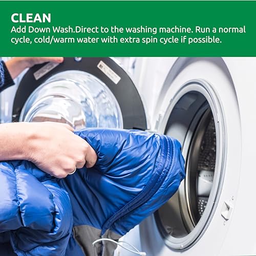 Nikwax Down, Down Wash.Direct, 1L, Specialty Cleaner for Down Jackets, Outerwear, Vests, Sleeping Bags, Quilts, and Bedding, Restores Loft, Warmth, Insulation, and Water Repellency - Image 5