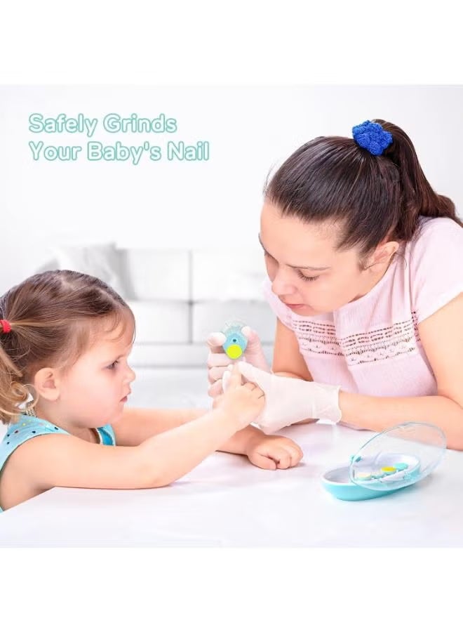 Electric Baby Nail Trimmer with Light 6 Grinding Pads - Image 5