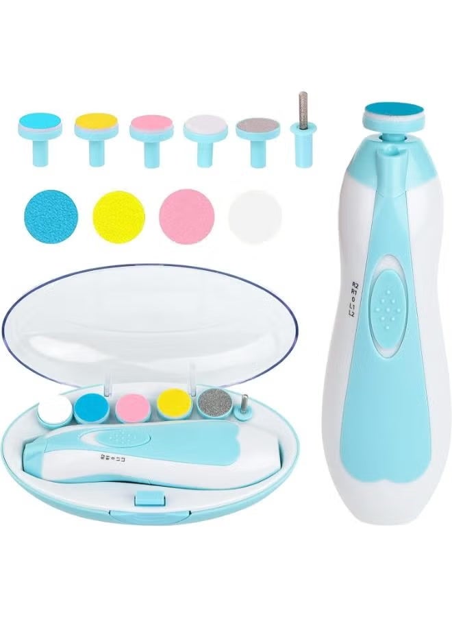 Electric Baby Nail Trimmer with Light 6 Grinding Pads - Image 1