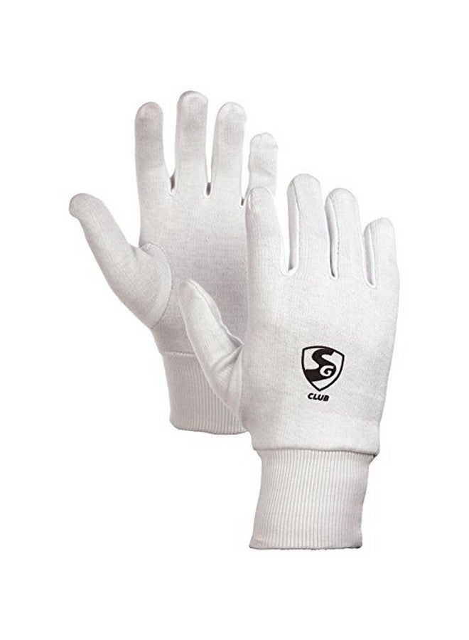 SG SG Club Inner Batting Gloves | White | Boys Size | Cotton | Youth | Right Hand Orientation | Quality Products | 100% Customer Satisfaction | Comfortable & Durable Fit
