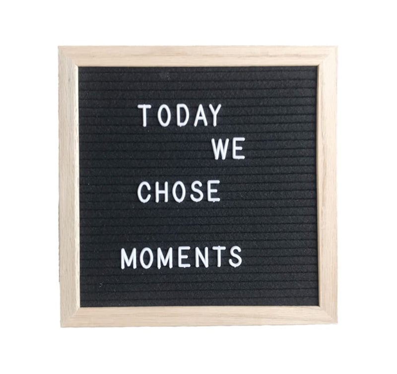 Hiflyer Felt Board Felt Letter Board, 10 x 10 inch Message Board Word Board Letter Board Sign Bulletin Board Letters, Pregnancy Announcements Baby Announcement Sign, Valentines Day Gifts for Her Letterboard - Image 1