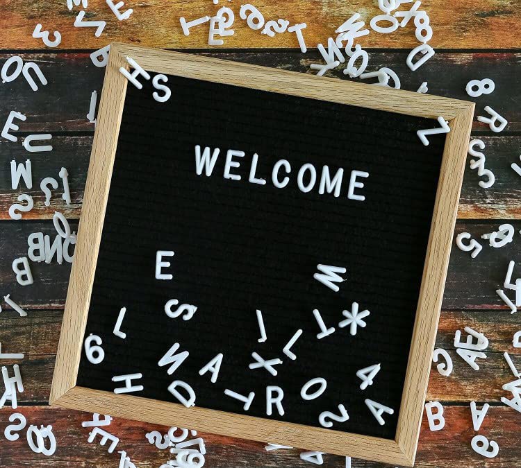 Hiflyer Felt Board Felt Letter Board, 10 x 10 inch Message Board Word Board Letter Board Sign Bulletin Board Letters, Pregnancy Announcements Baby Announcement Sign, Valentines Day Gifts for Her Letterboard - Image 2