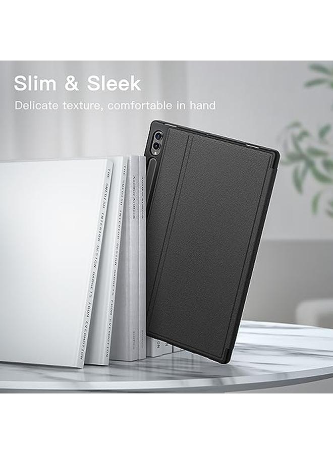 Case For Samsung Galaxy Tab S10 Ultra Tab S9 Ultra 14.6 Inch With S Pen Holder Slim Folio Stand Protective Tablet Cover Multi Angle Viewing Graphite Black