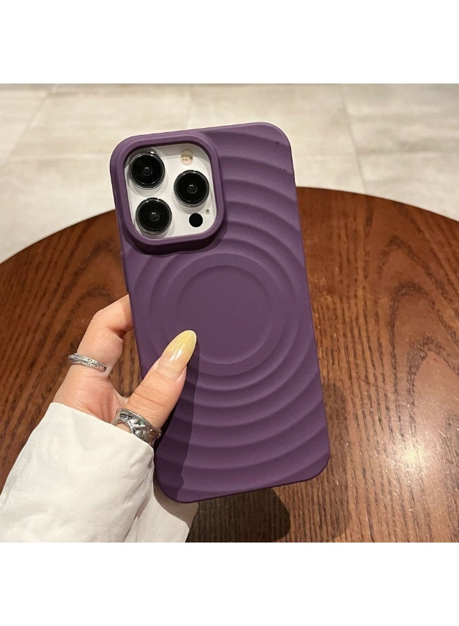 NIBEMINENT Sun Soft Shell Silicone Shell Protective TPU Case Cover For iPhone 14, Purple - Image 1
