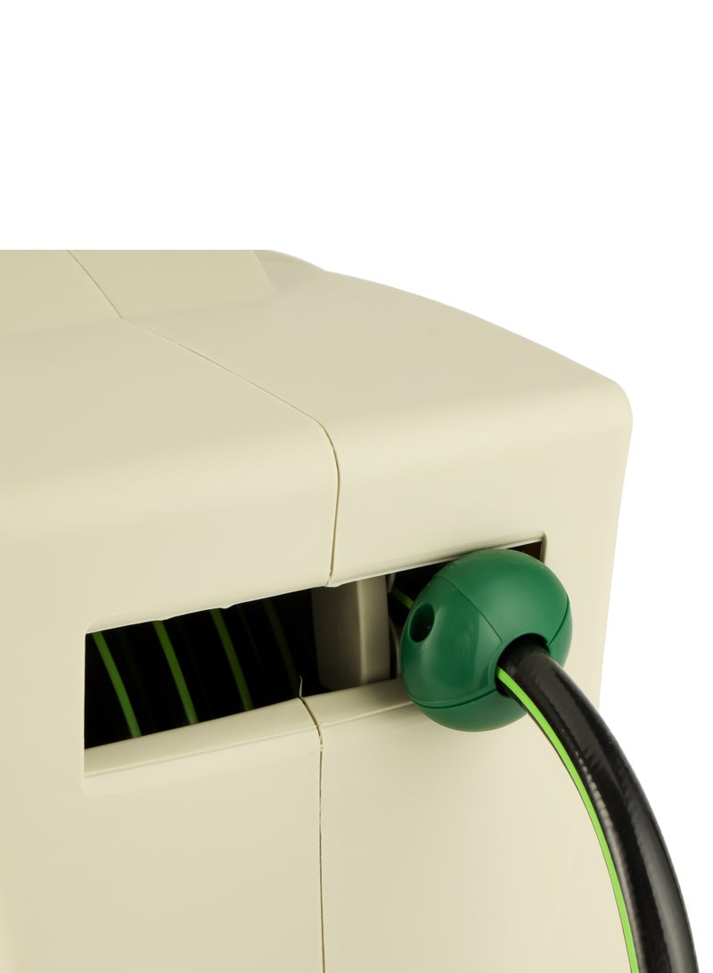 GEEPAS بكرة خرطوم Geepas 20 M Auto Rewind - GWH59378، آلية قفل التوقف في أي مكان وبكرة خرطوم قابلة للسحب تلقائيًا، وحامل تثبيت دوار 180 درجة مع مجموعة كاملة من إعدادات الرش اليدوي والخرطوم للبستنة  - Image 5