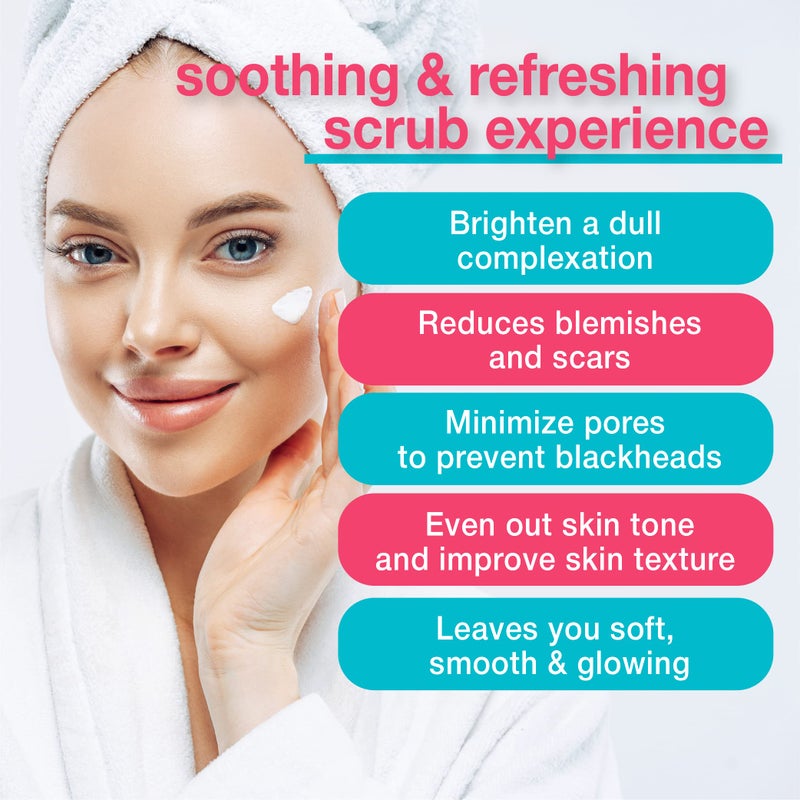 Touch Microdermabrasion Facial Scrub and Face Exfoliator - Exfoliating Face Scrub Polish Cream with Dermatologist Grade Crystals for Anti-Aging, Dullness, Wrinkles, and Pores - Large 4 Ounce Size - Image 2