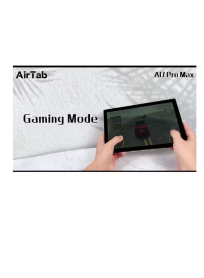 10.1-Inch Smart Tablet A17 PRO MAX Android 13 with 16GB RAM & 1TB Storage | Dual SIM 4G LTE + Wi-Fi | Quad-Core Processor | Touch Pen + Detachable Keyboard | Bluetooth Neckband Headphones Included | Full HD IPS Display | Long Battery | Gray