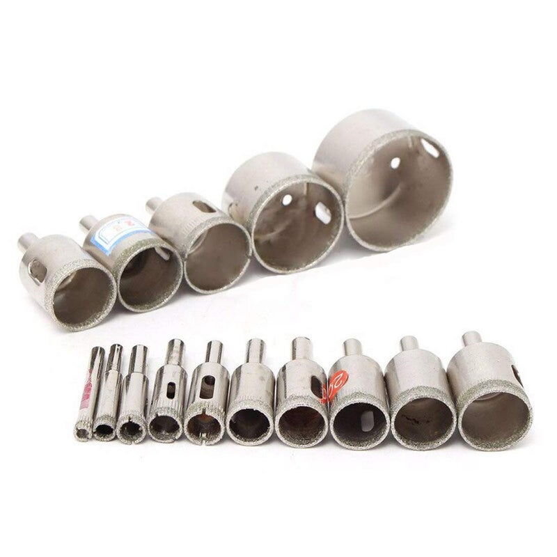uptodateproducts مجموعة مثقاب مغطاة بالماس 15 قطعة لأدوات الطاقة 6mm50mm - Image 3