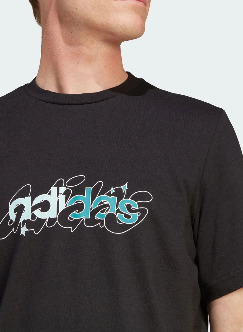 Adidas Illustrated Linear T-Shirt