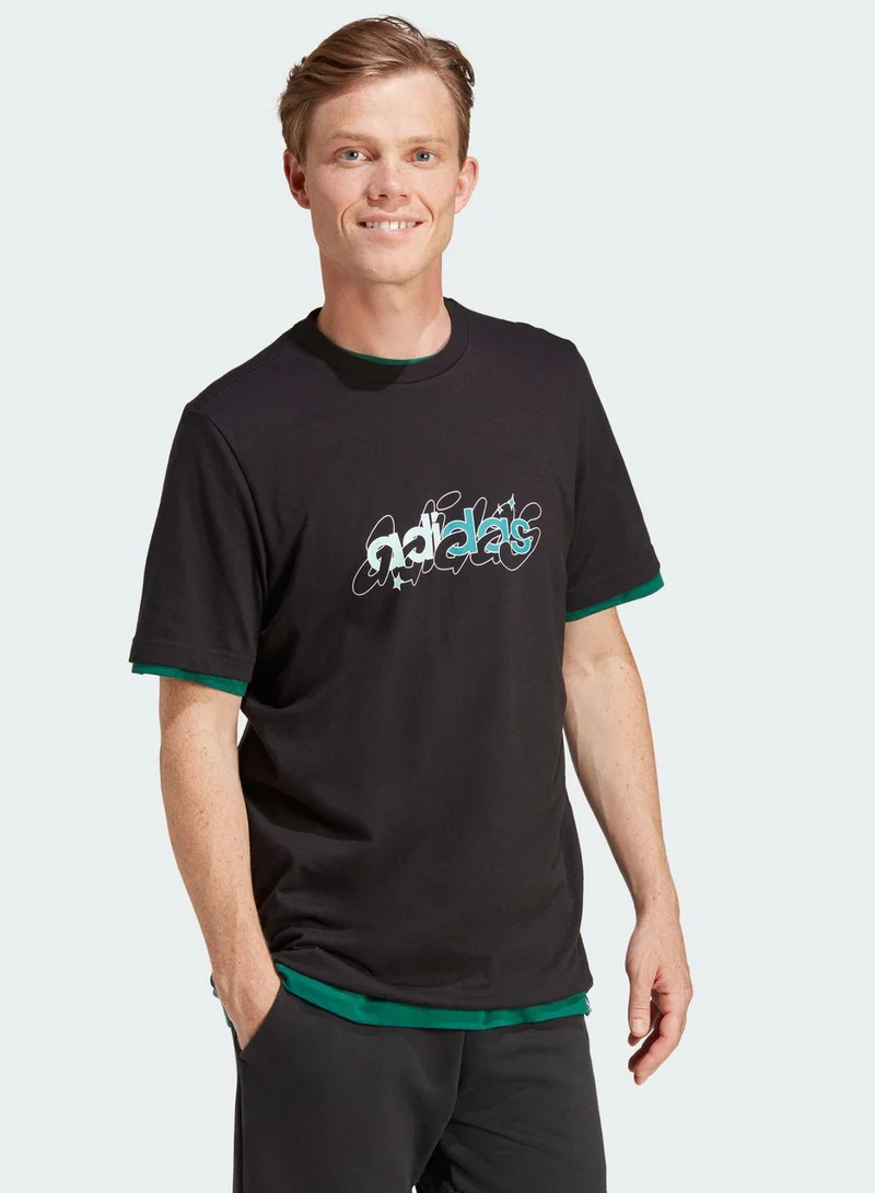 Adidas Illustrated Linear T-Shirt