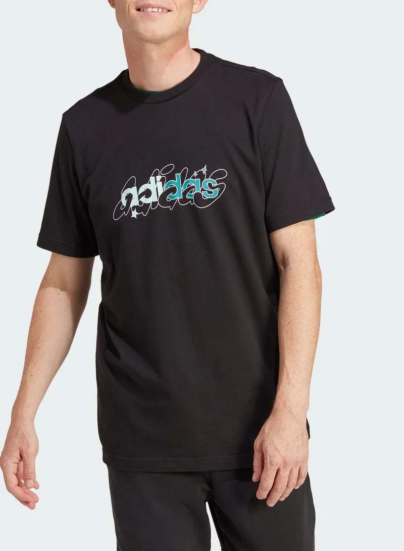 Adidas Illustrated Linear T-Shirt