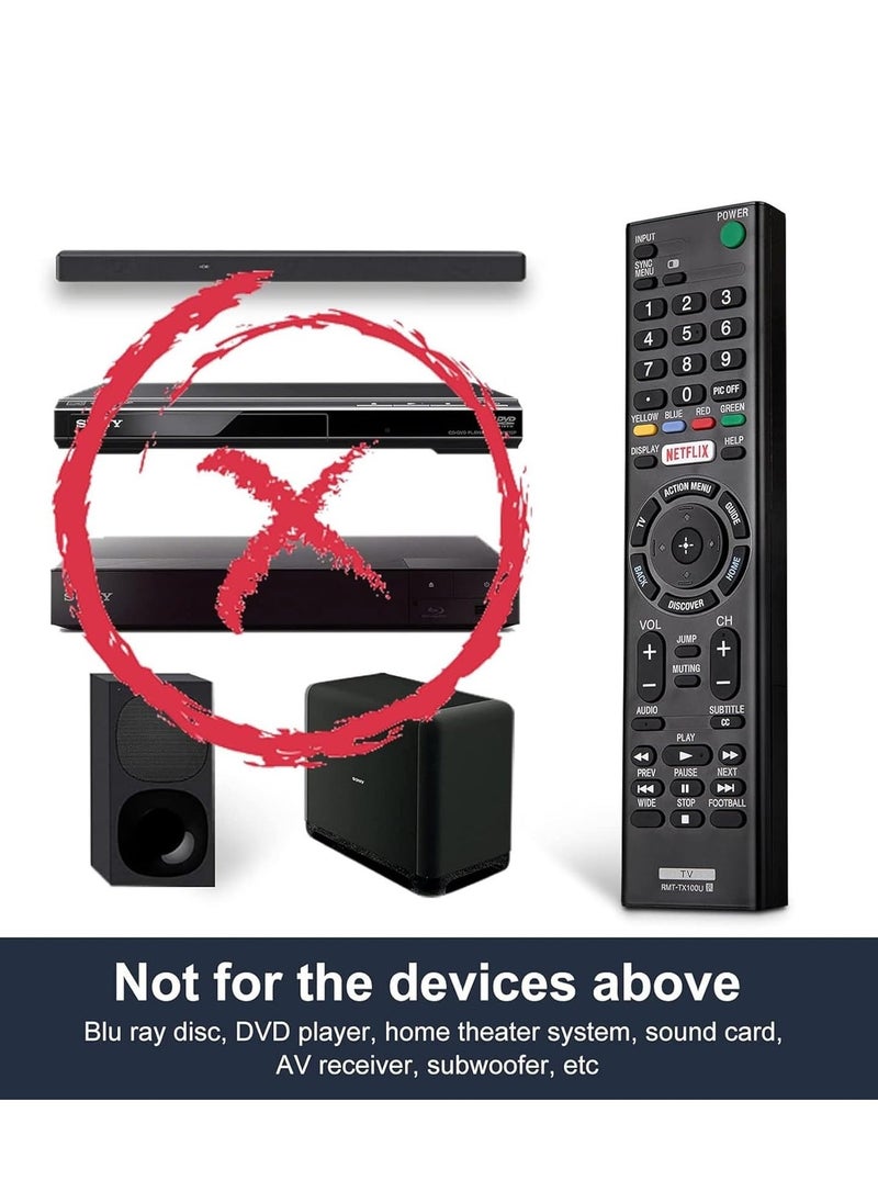Universal Remote for Sony TV – Replacement for All Sony Bravia Smart LCD, LED, HD TVs with Netflix Button - Image 3