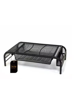 Sharpdo Metal Iron Mesh Black Monitor Stand With Drawer JF08  - Image 4