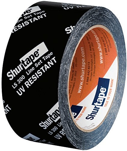 Shurtape شريط شورتاب LS 300 لمجموعة خطوط HVAC، طول 55م × عرض 48مم، أسود (عبوة من 1) - Image 2