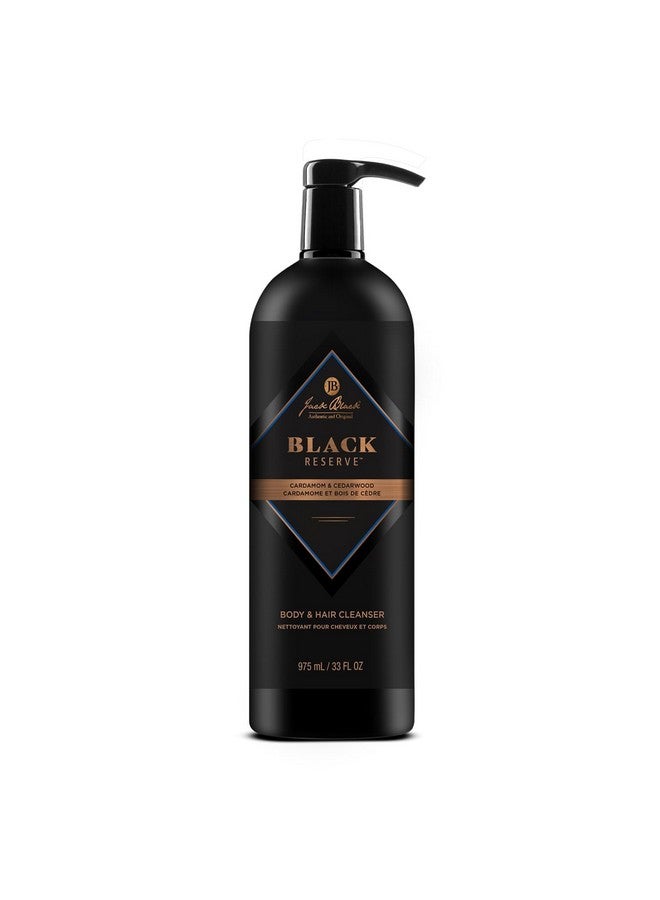 Jack Black Jack Black - Black Reserve Body & Hair Cleanser, 33 Fl Oz - Cardamom & Cedarwood - Men’s Body Wash, Shampoo Haircare, Dual-Purpose Men’s Cleanser, Sulfate-Free - Image 1