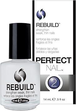 Seche Rebuild Perfect Nail Nail Treatment Strengthening Nail Treatment Nail Hardener Nail Base Coat Nail Strengthener for Damaged Nails Nail Repair Treatment for Stronger Nails 14 ml