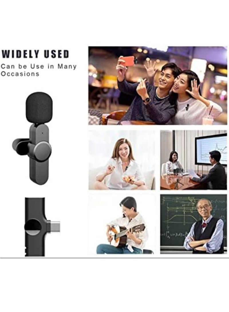 2 in 1 iphone or type-c Wireless Lavalier Microphone For IPhone, Plug Play, Portable Audio Video Recording Mic for Youtube, Live Stream, Vlog, Interview, Laptops PC - Image 2