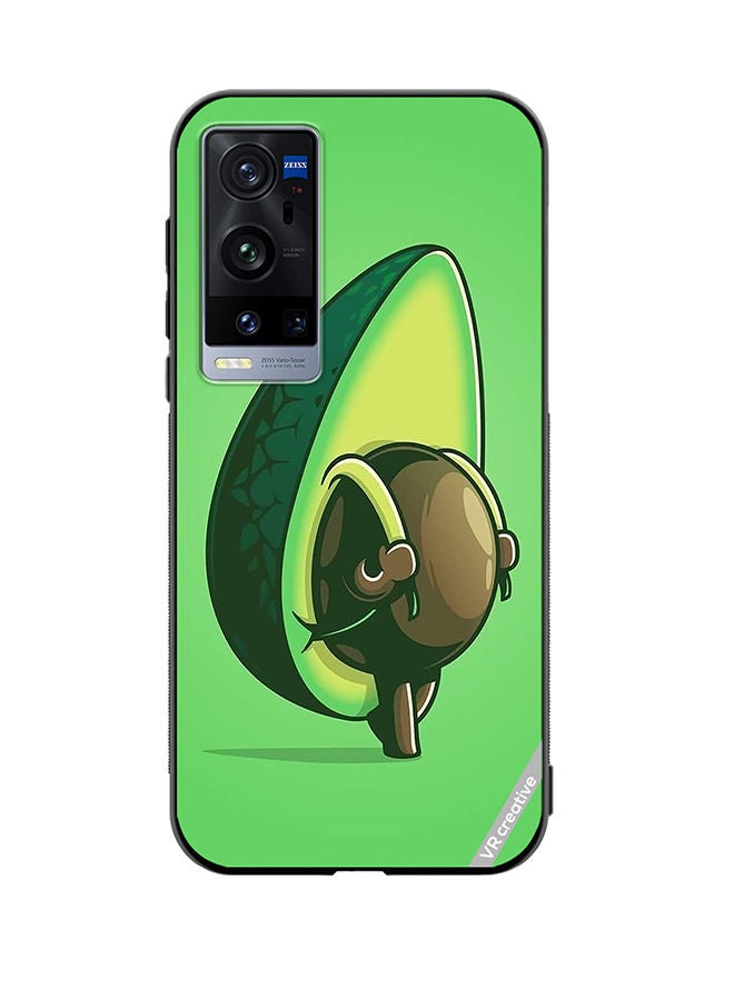 VR CREATIVE Protective Case Cover For Vivo X60 Pro Plus Avacado Design Multicolour - Image 1