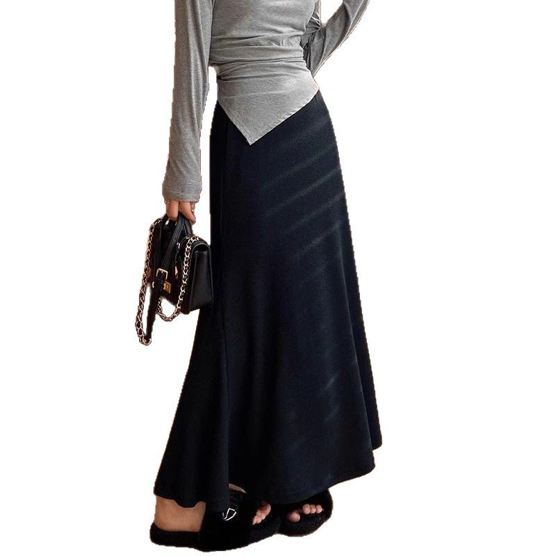 Women's Solid Color Bodycon Midi Pencil Skirt - Image 4