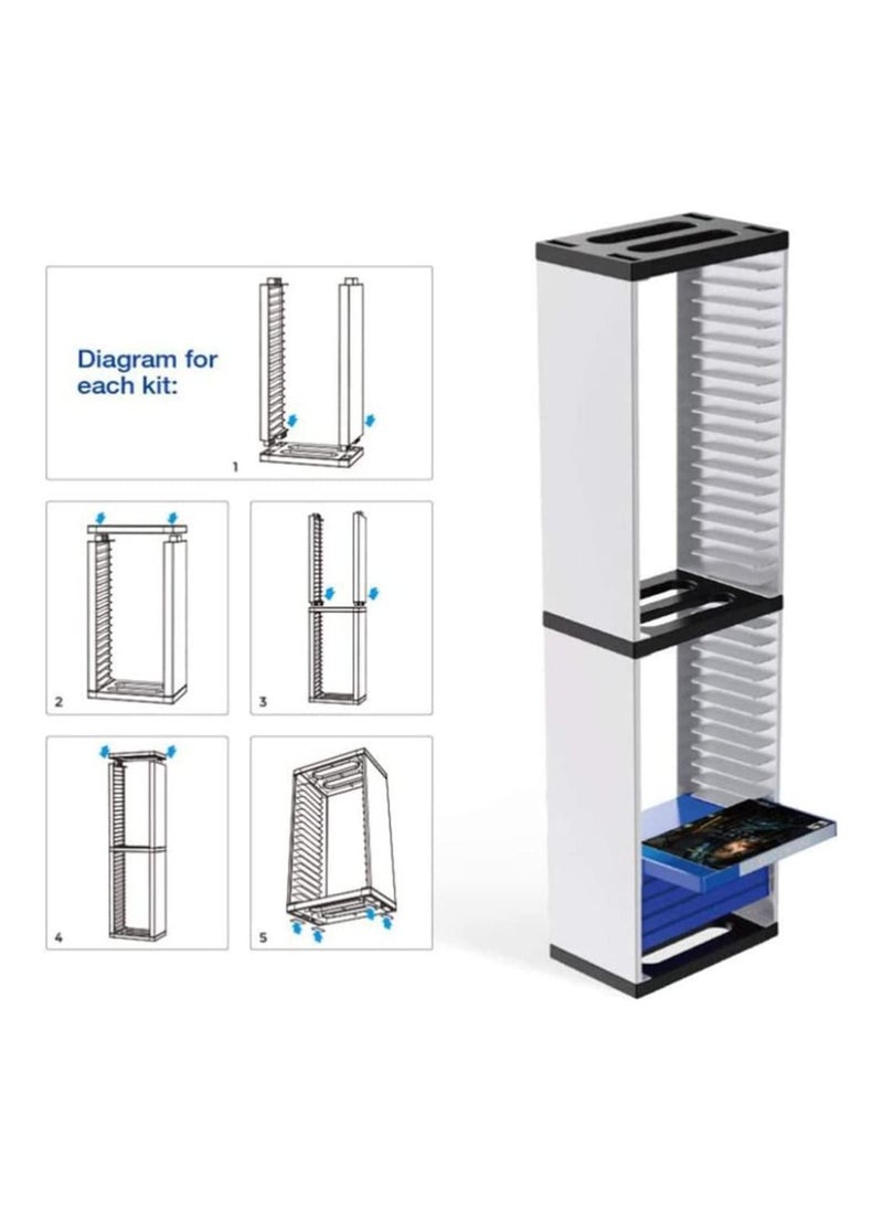 Intag - Storage Stand For Game Card Box. TP5-0519. For PS5-PS4 Can Store 36 Game Discs. - Image 1