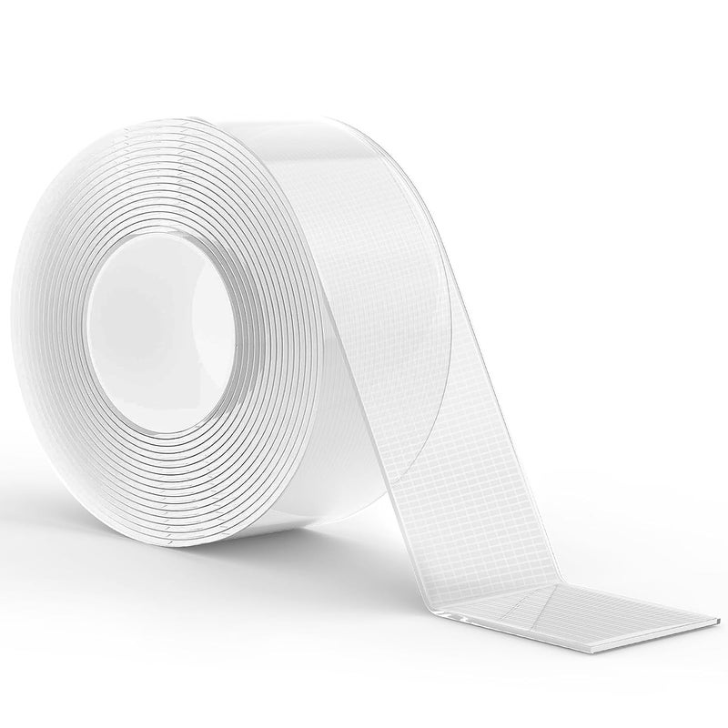 LLPT Nano Double Sided Tape, 50mm x 5m x 1mm Strong Mounting Tape, Durable Gel Tape, Washable, No Residue, Clear Tape for Home, Office, Shop, Decorative Cards, Stickers (LPNT50) - Image 1
