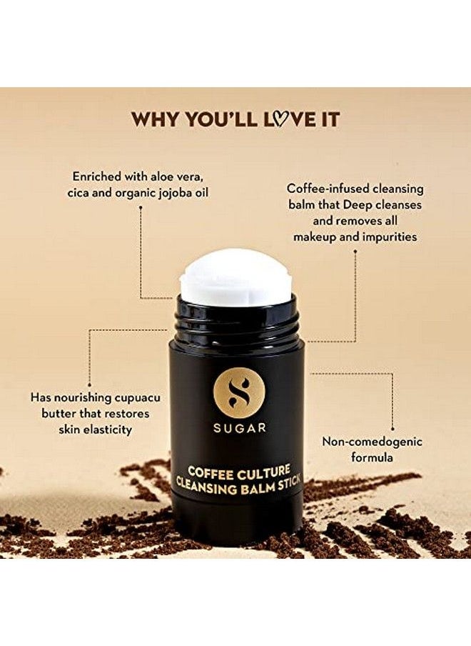 SUGAR Cosmetics - Coffee Culture Cleansing Balm Stick Face Cleanser & Makeup Remover | Vegan & Cruelty Free | All Skin Type | 30 Gms - Image 1