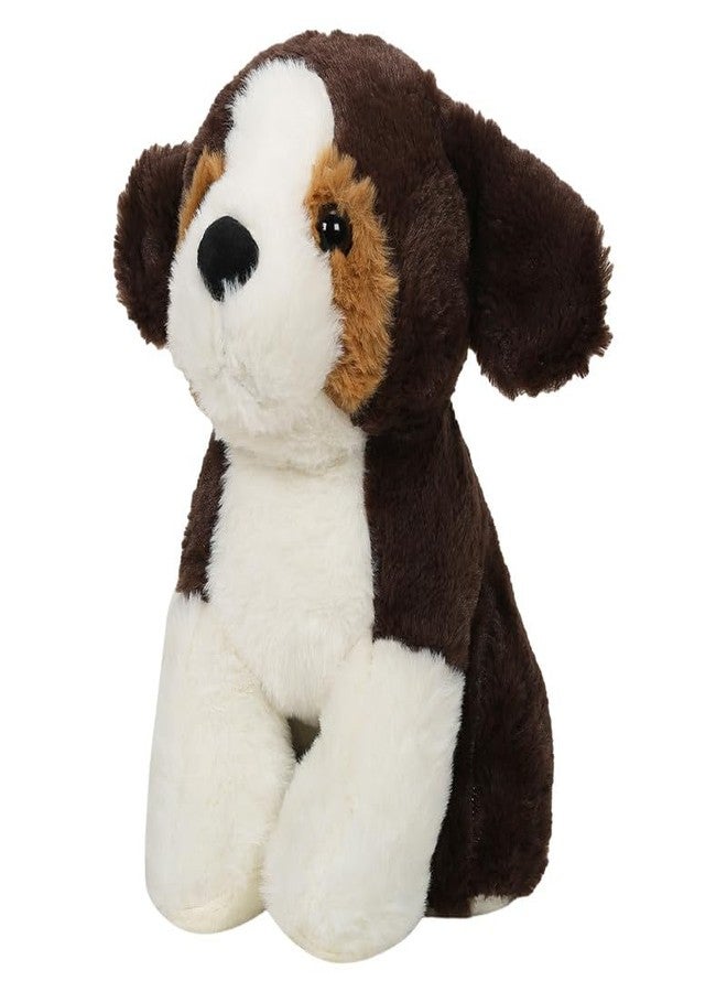 STRIDERS لعبة كلب ستريدرز القطيفة الناعمة للأطفال | جرو محشو لطيف | هدية رائعة للعناق والحب للبنات والأولاد | هدية مثالية للهدايا التذكارية | كلب أبيض وأسود - Image 2